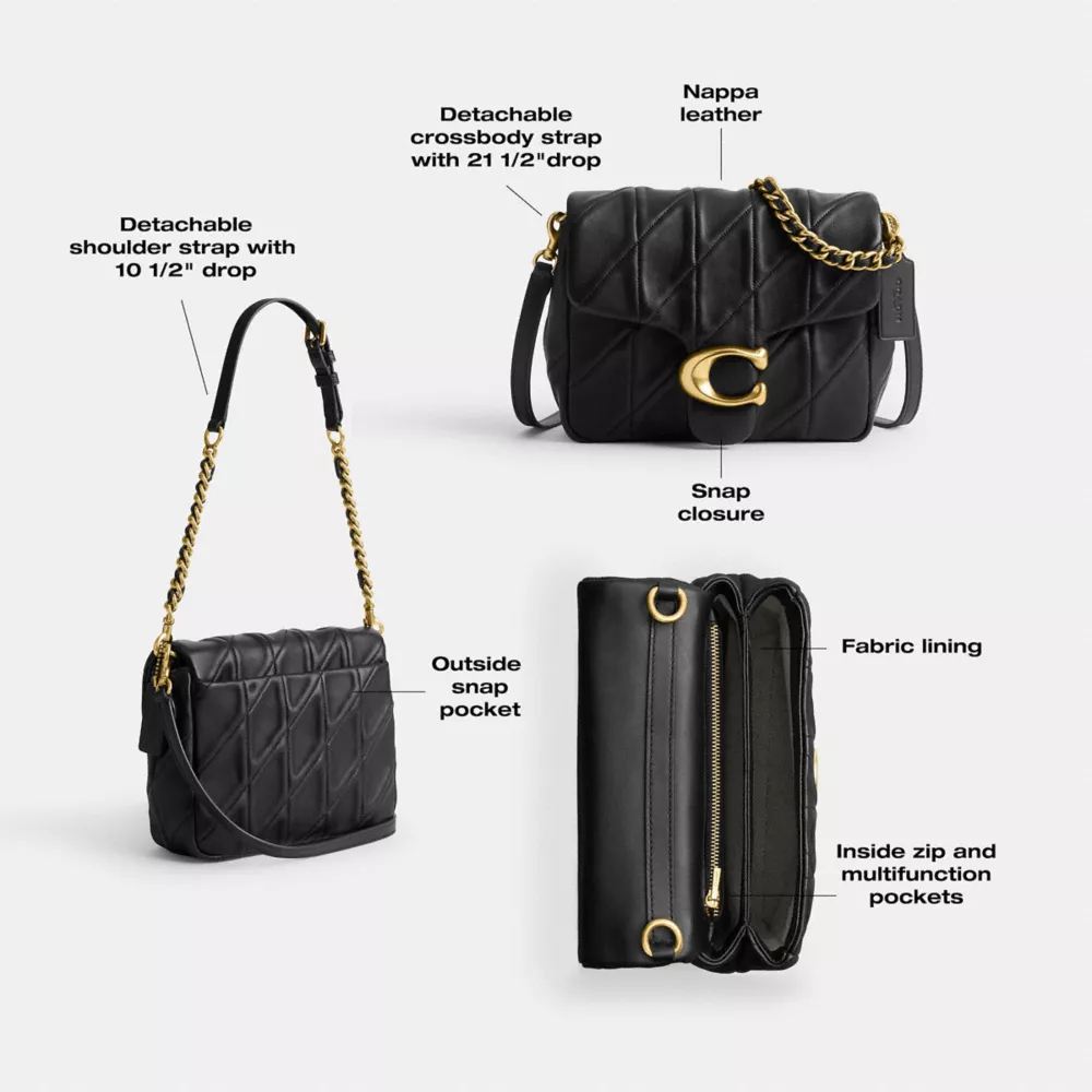 Times Square Tabby Shoulder Bag With Quilting