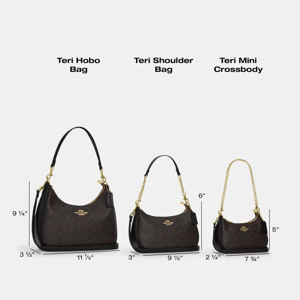 Teri Mini Crossbody Bag In Signature Canvas With Bow Print
