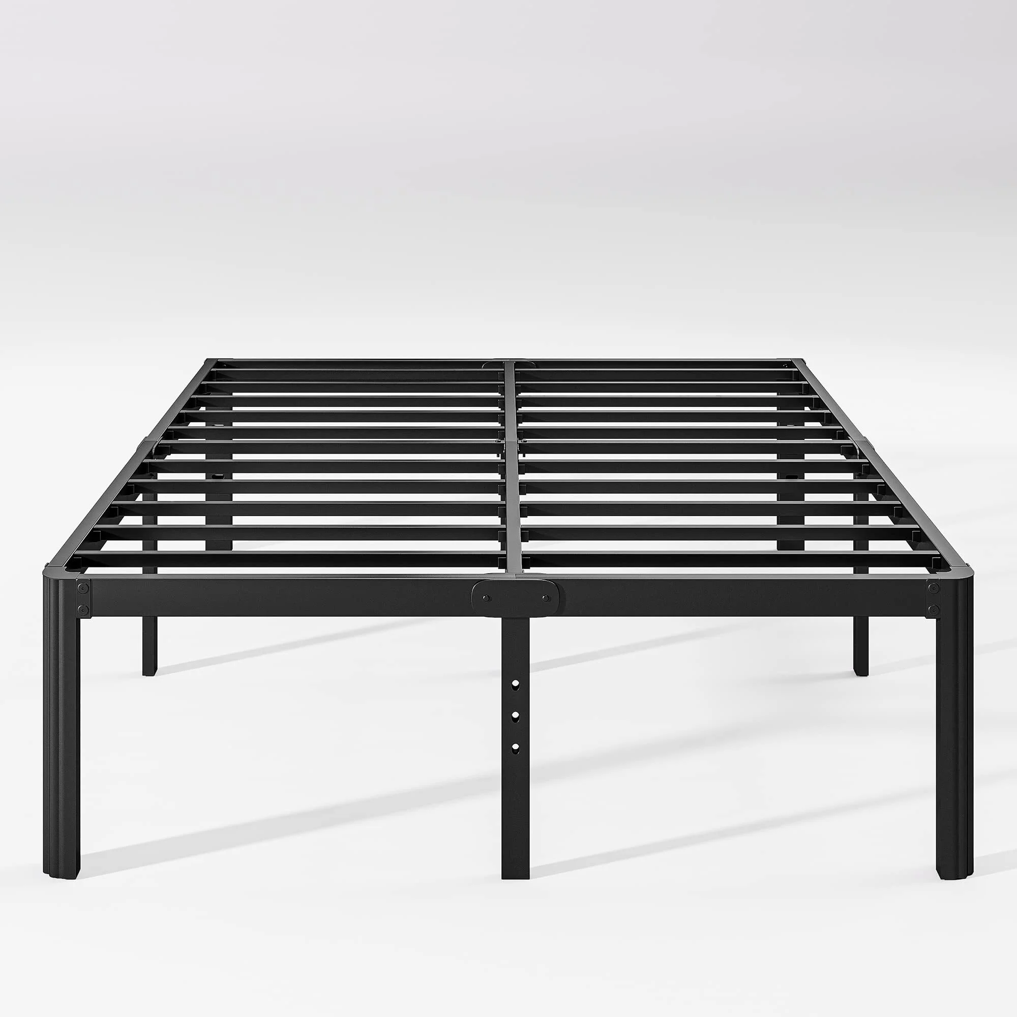 Woozuro 18 inch Queen Metal Bed Frame with Rounded Corners, Heavy Duty Platform Bed, No Box Spring Needed, Easy Assembly