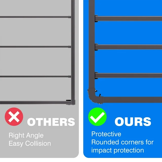 Woozuro Full Bed Frames, 18 Inch High Bedframe No Box Spring Needed, Heavy Duty Steel Slats Platform Mattress Base, Reinforced Metal Frame, Noise-Free, Easy Assembly, Black