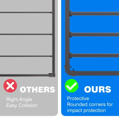 Woozuro Full Bed Frames, 18 Inch High Bedframe No Box Spring Needed, Heavy Duty Steel Slats Platform Mattress Base, Reinforced Metal Frame, Noise-Free, Easy Assembly, Black