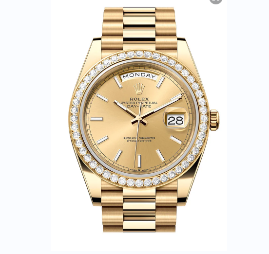 Day-Date 40 Champagne Dial Yellow Gold President Men's Watch 228348RBR 228348