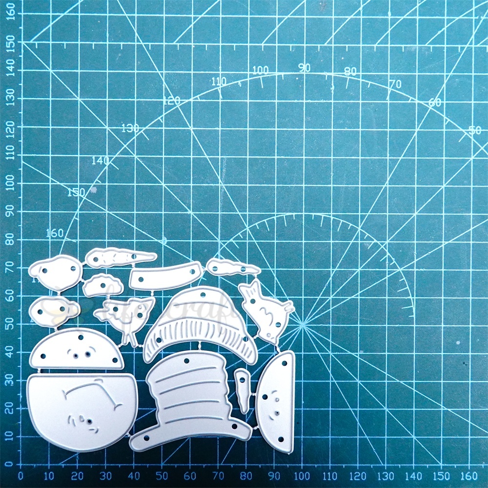 Lifescraft Three Cute Big Head Snowmen Metal Cutting Dies