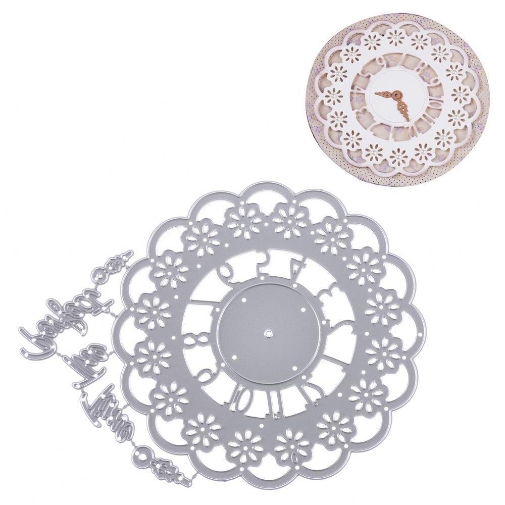 Lace Cluster Clock Dies - Inlovearts