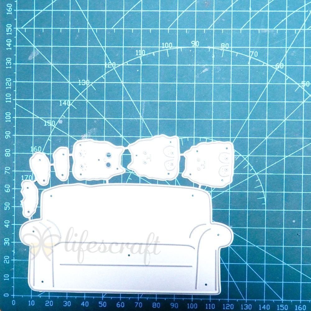 Lifescraft Cats on the Sofa Metal Cutting Dies