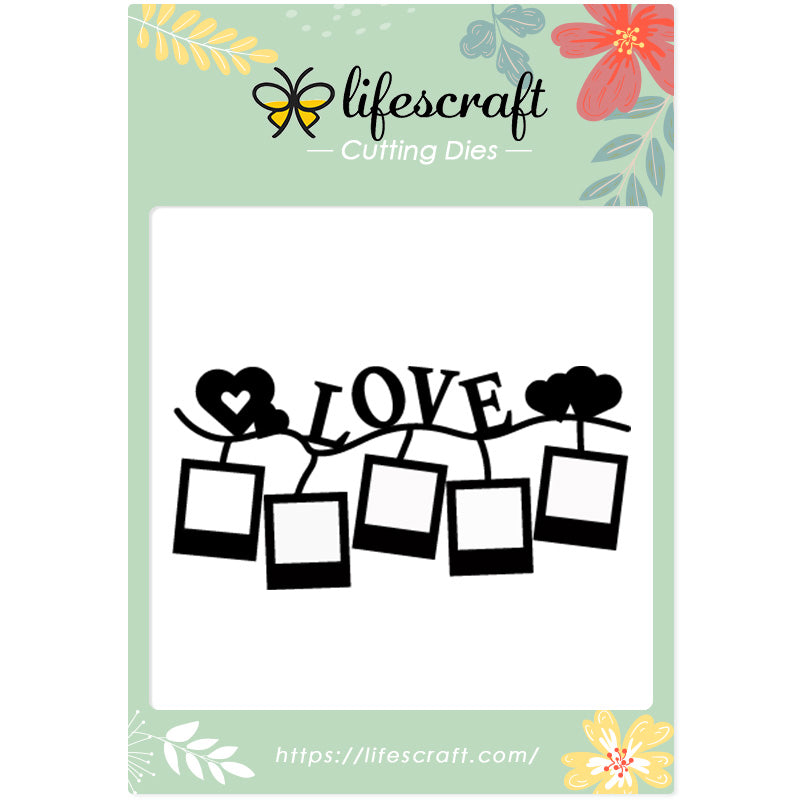 Lifescraft Creative "LOVE" Photo Wall Decor Dies