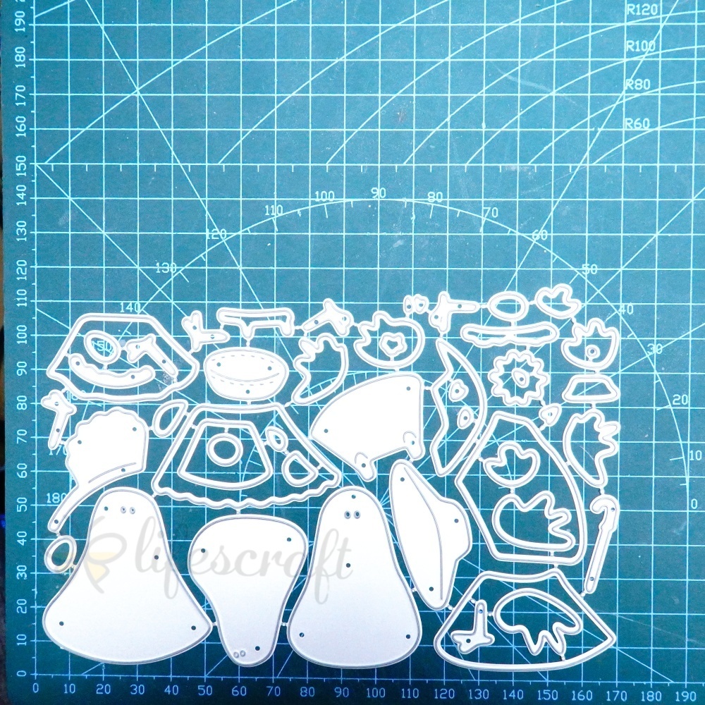 Lifescraft Hens Dancing for Birthday Metal Cutting Dies