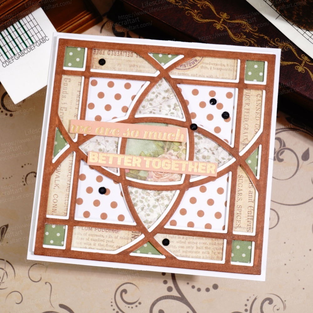 Lifescraft Arc ellipse Cross Background Board Metal Cutting Dies