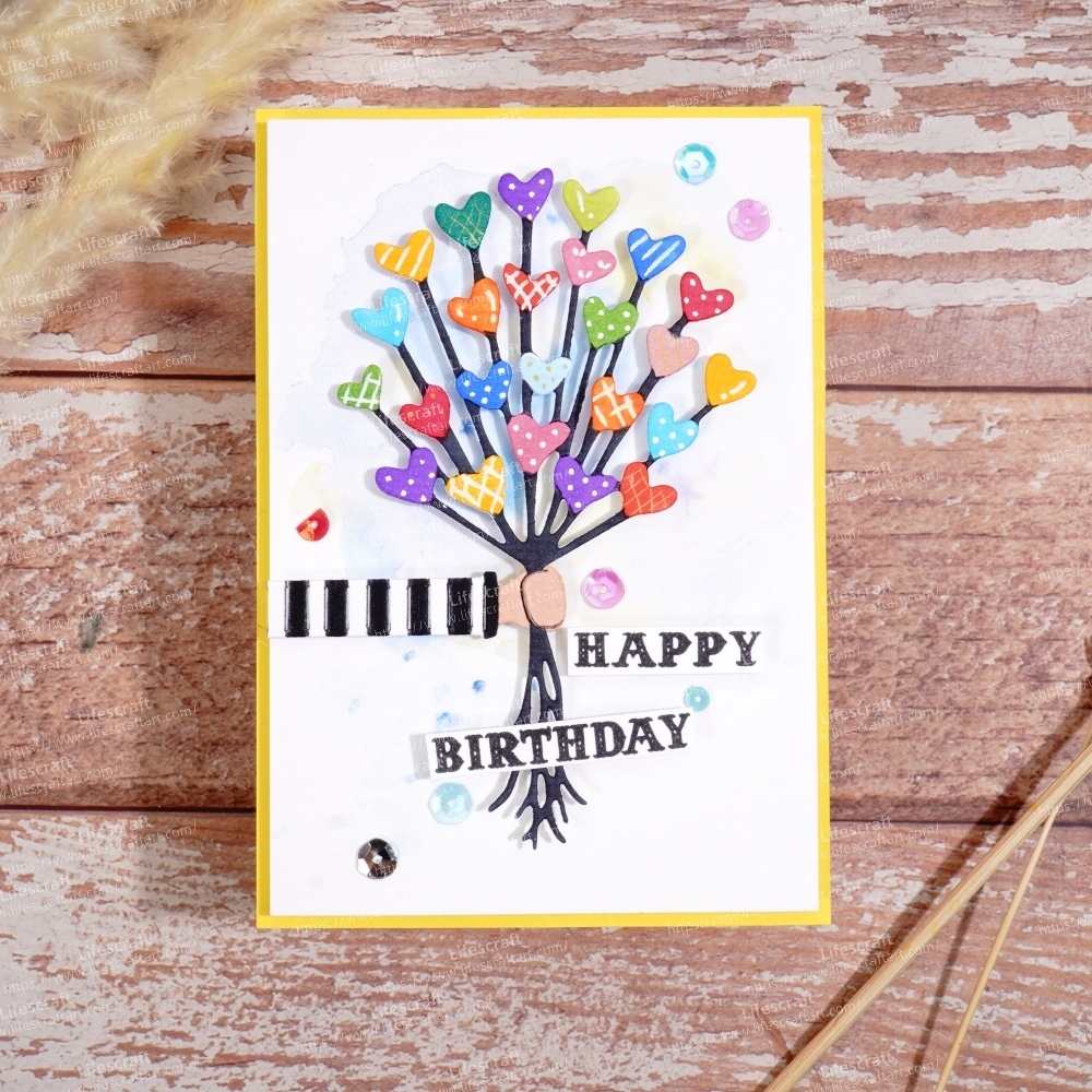 Lifescraft Heart Flower for Birthday Metal Cutting Dies