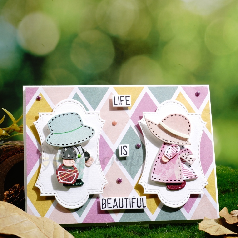 Lifescraft Little Boy and Little Girl Metal Cutting Dies