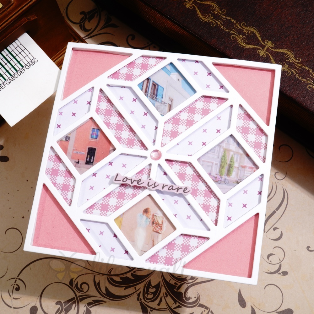 Lifescraft Butterfly Rhombus Background Metal Cutting Dies