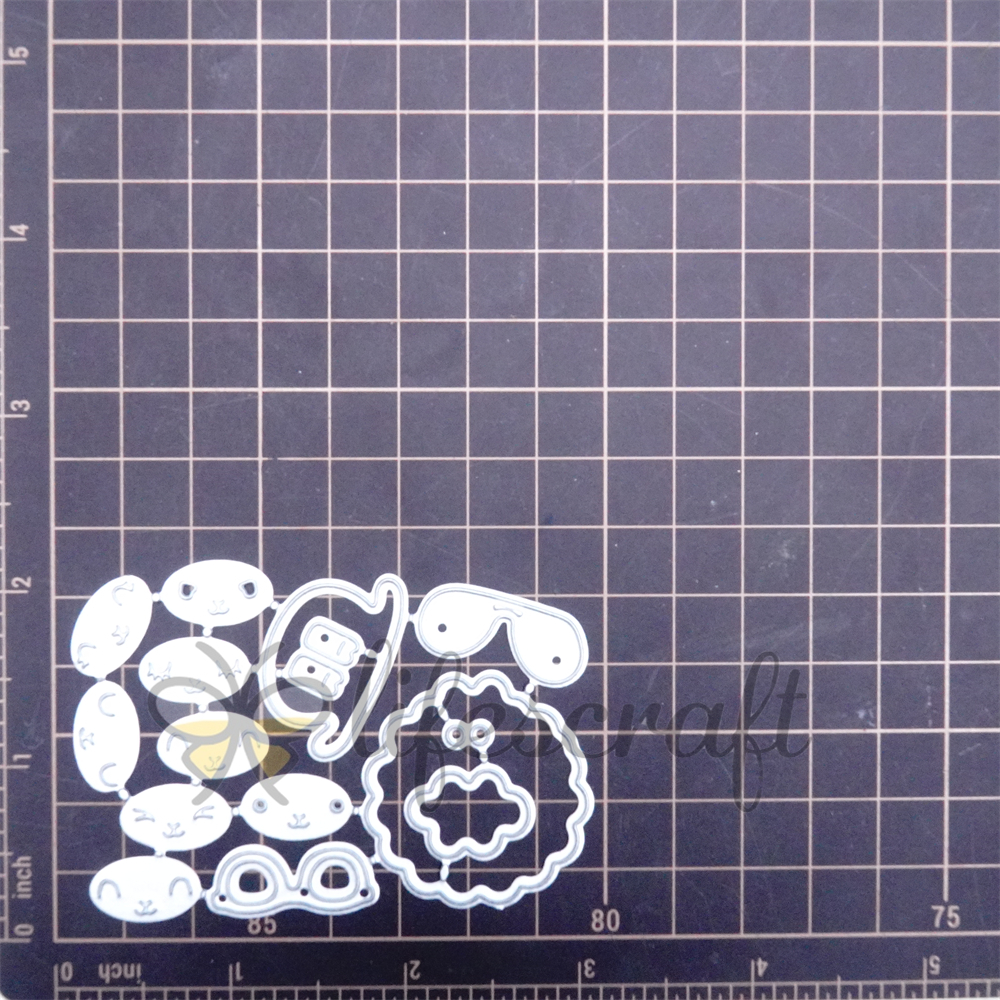 Lifescraft Sheep with Different Expression Metal Cutting Dies