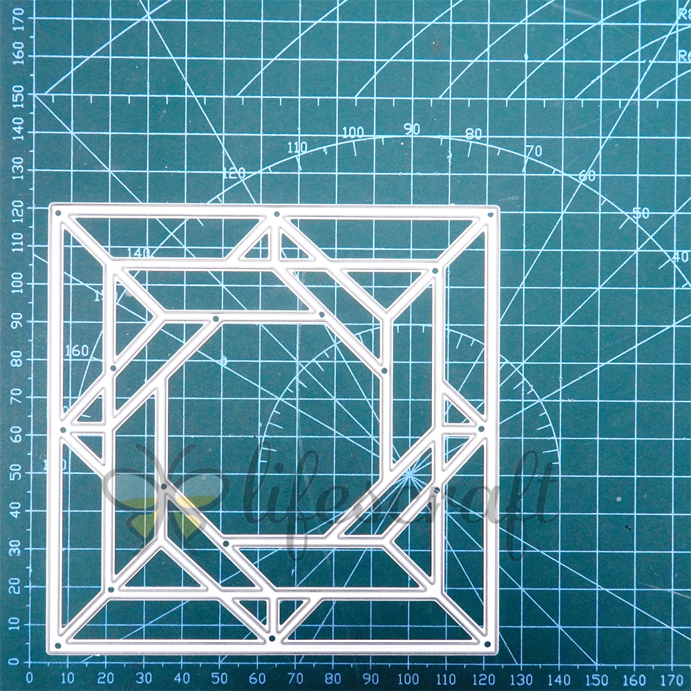Lifescraft Interlaced Squares Background Metal Cutting Dies