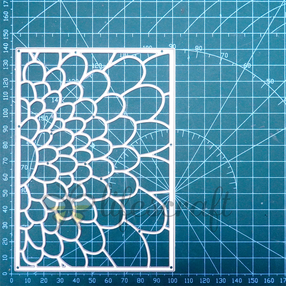 Lifescraft Fish Scale Pattern Background Board Metal Cutting Dies