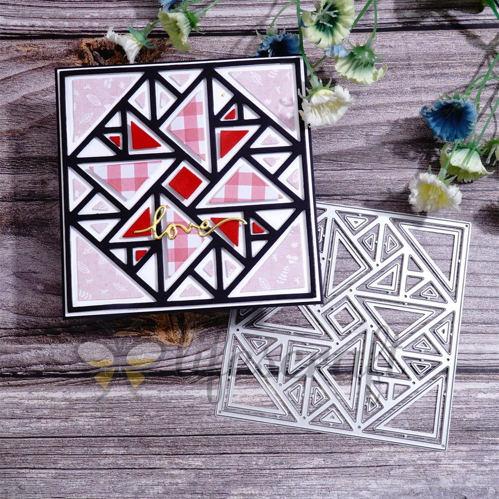 Lifescraft Triangle Windmill Background Board Metal Cutting Dies