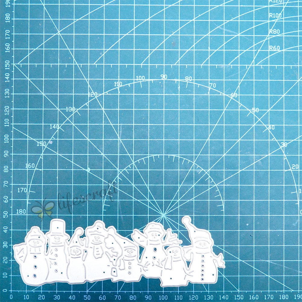 Lifescraft Snowmen Walking in a Winter Wonderland Metal Cutting Dies