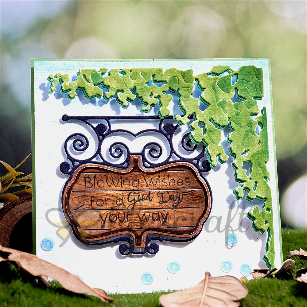 Lifescraft Nameplate in the Leaves Metal Cutting Dies