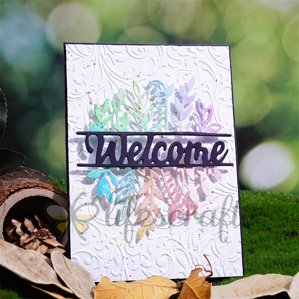 Lifescraft Plants with Welcome Word Metal Cutting Dies