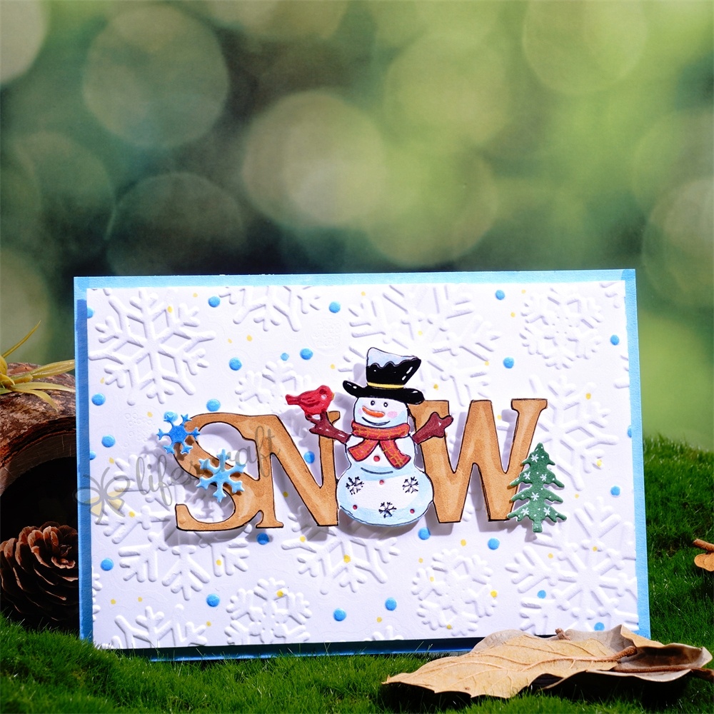 Lifescraft Snowman and Christmas Tree Metal Cutting Dies