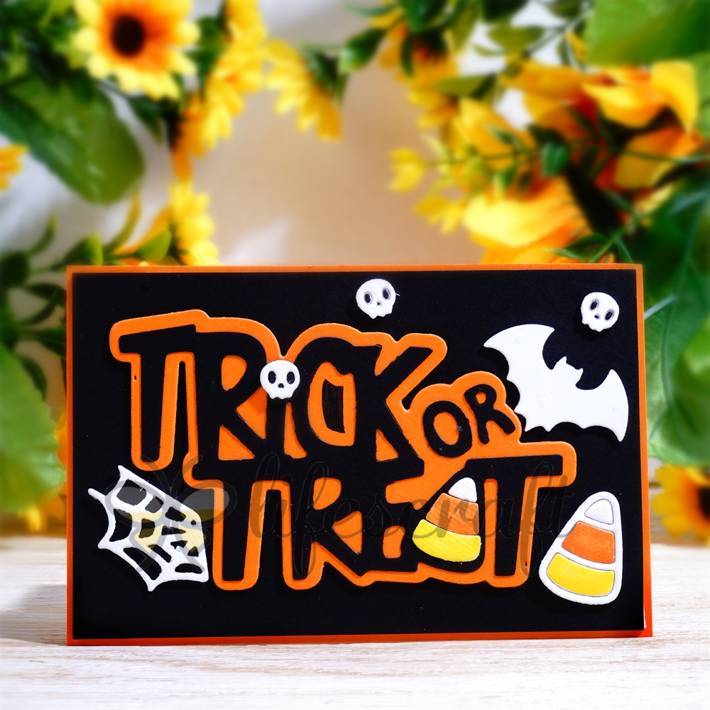Lifescraft Halloween Trick and Treat Metal Cutting Dies