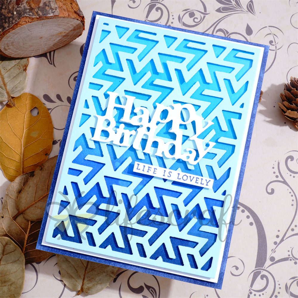 Lifescraft Spiral Pattern Background Board Metal Cutting Dies