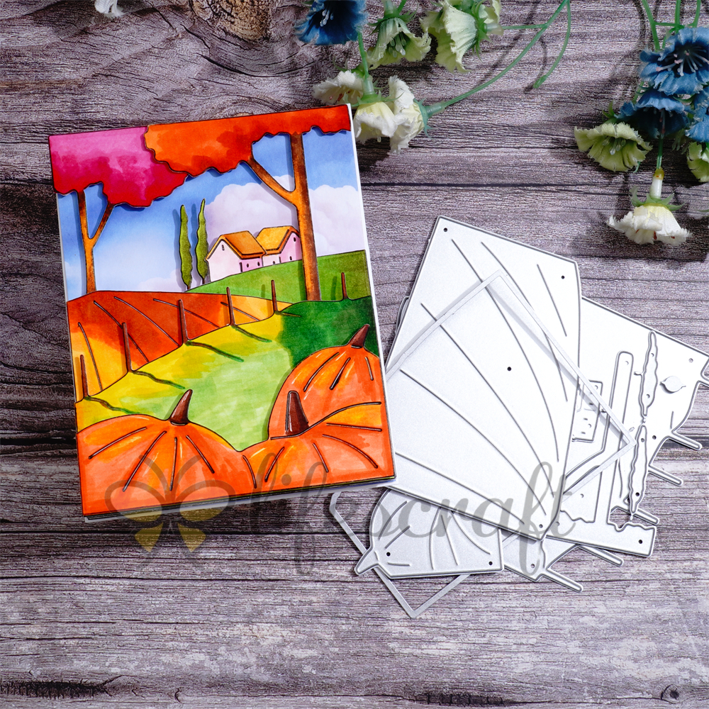 Lifescraft Pumpkin in the Countryside Metal Cutting Dies