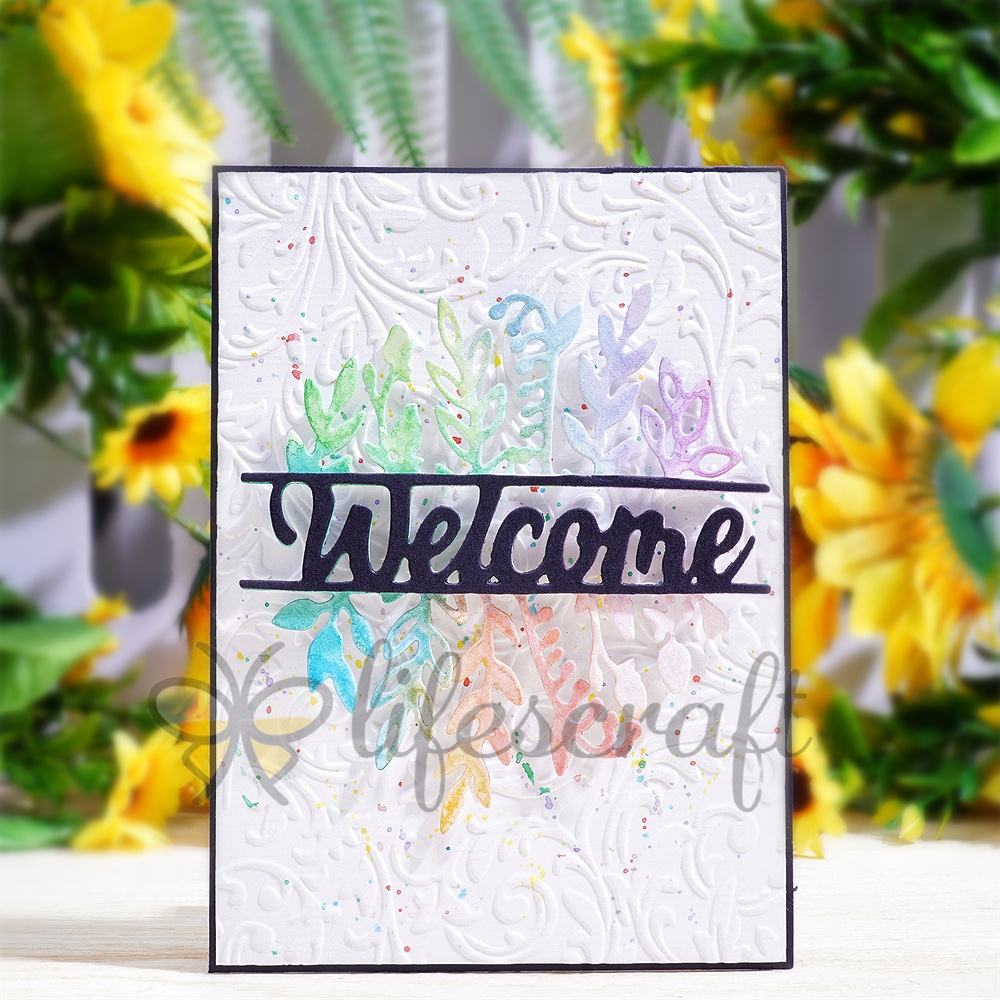 Lifescraft Plants with Welcome Word Metal Cutting Dies