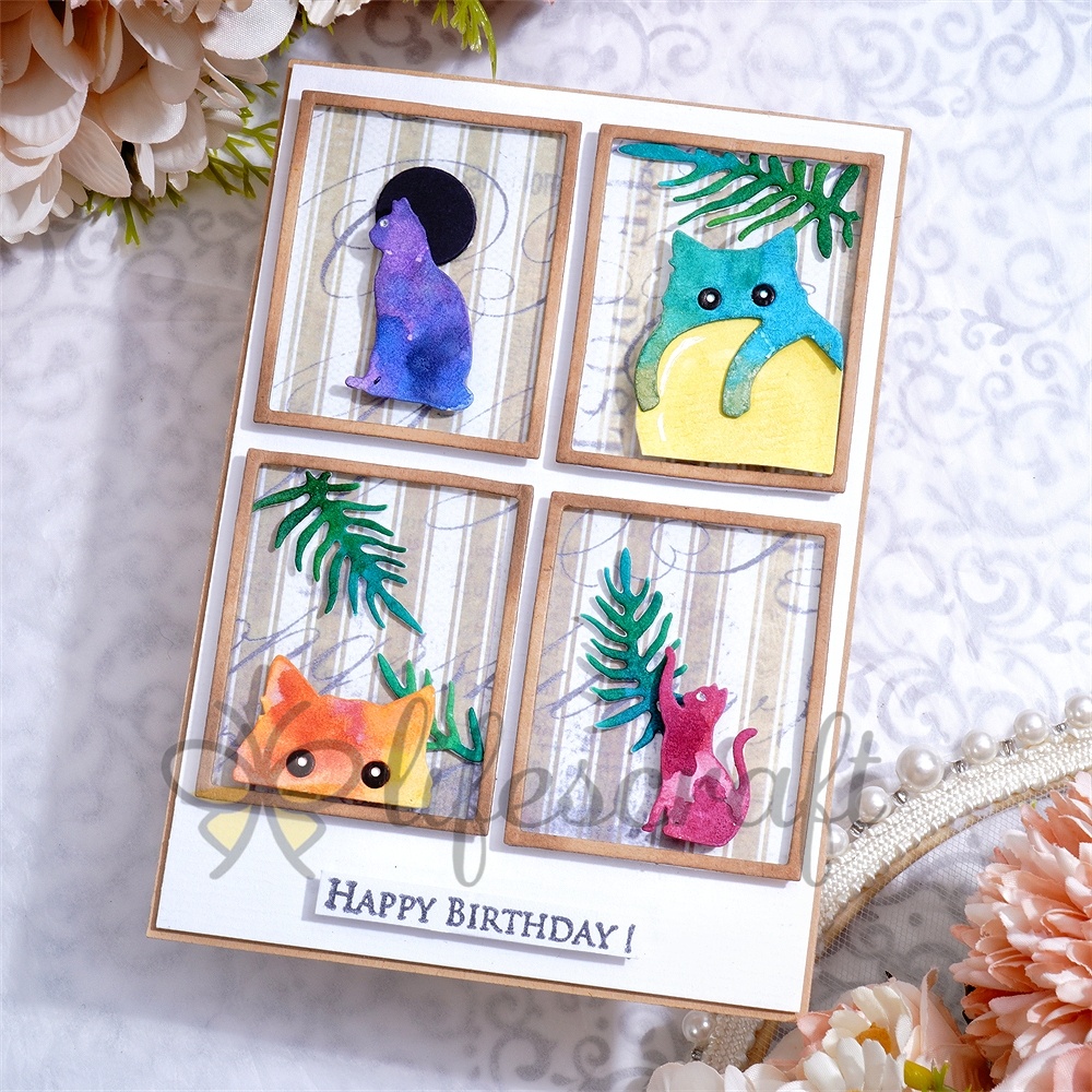 Lifescraft Cat Album Metal Cutting Dies