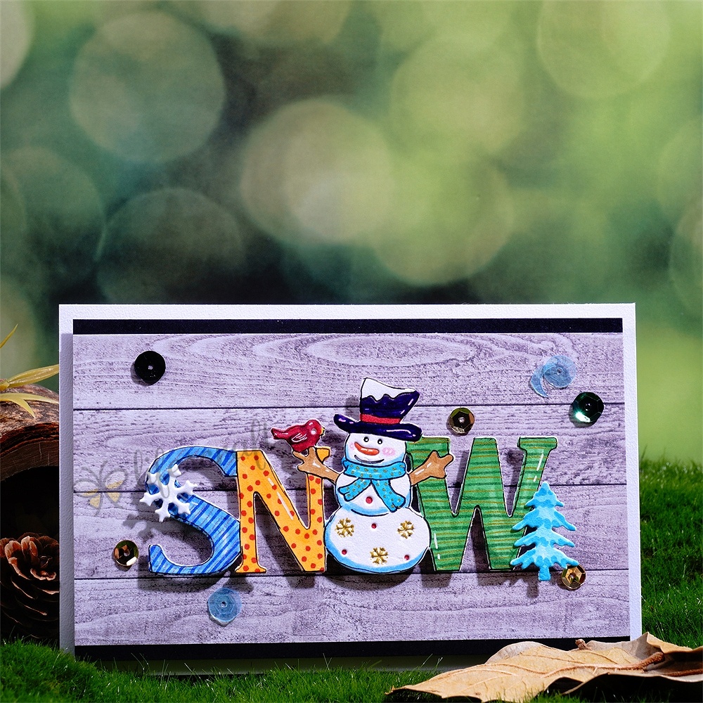 Lifescraft Snowman and Christmas Tree Metal Cutting Dies