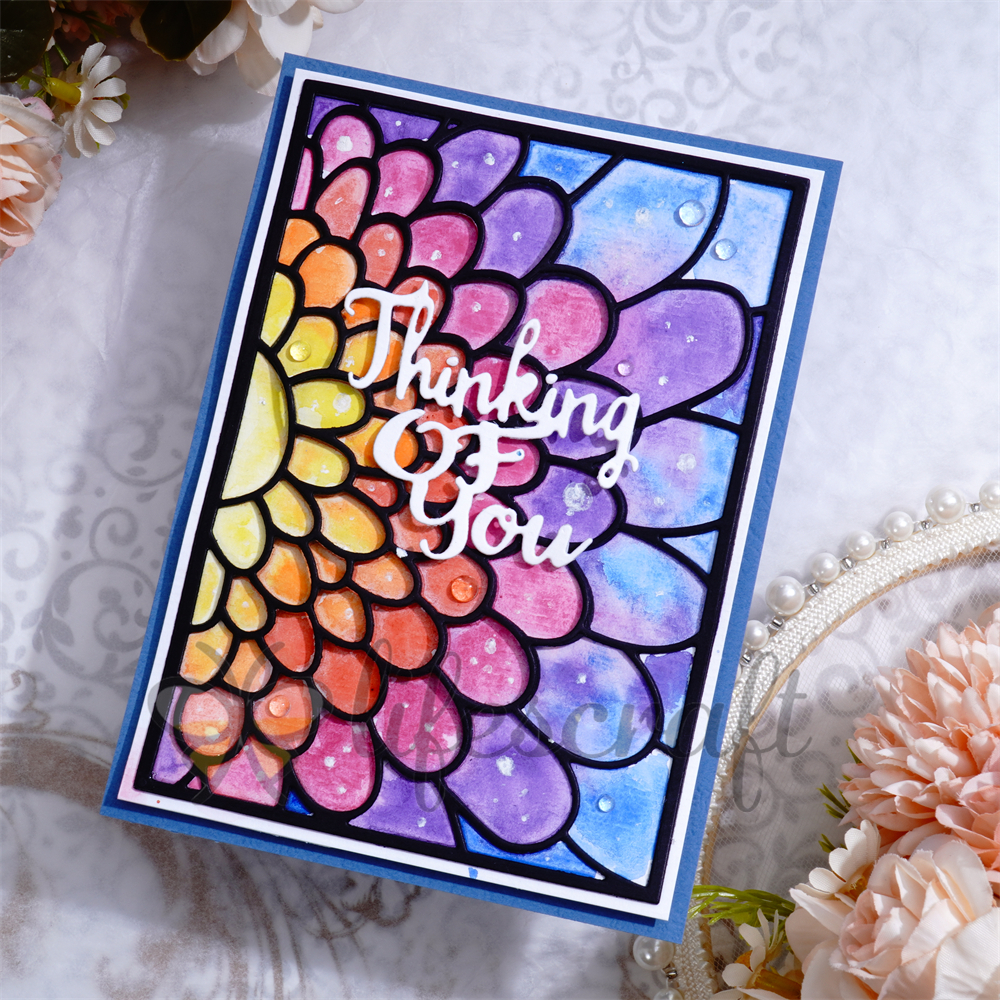 Lifescraft Fish Scale Pattern Background Board Metal Cutting Dies