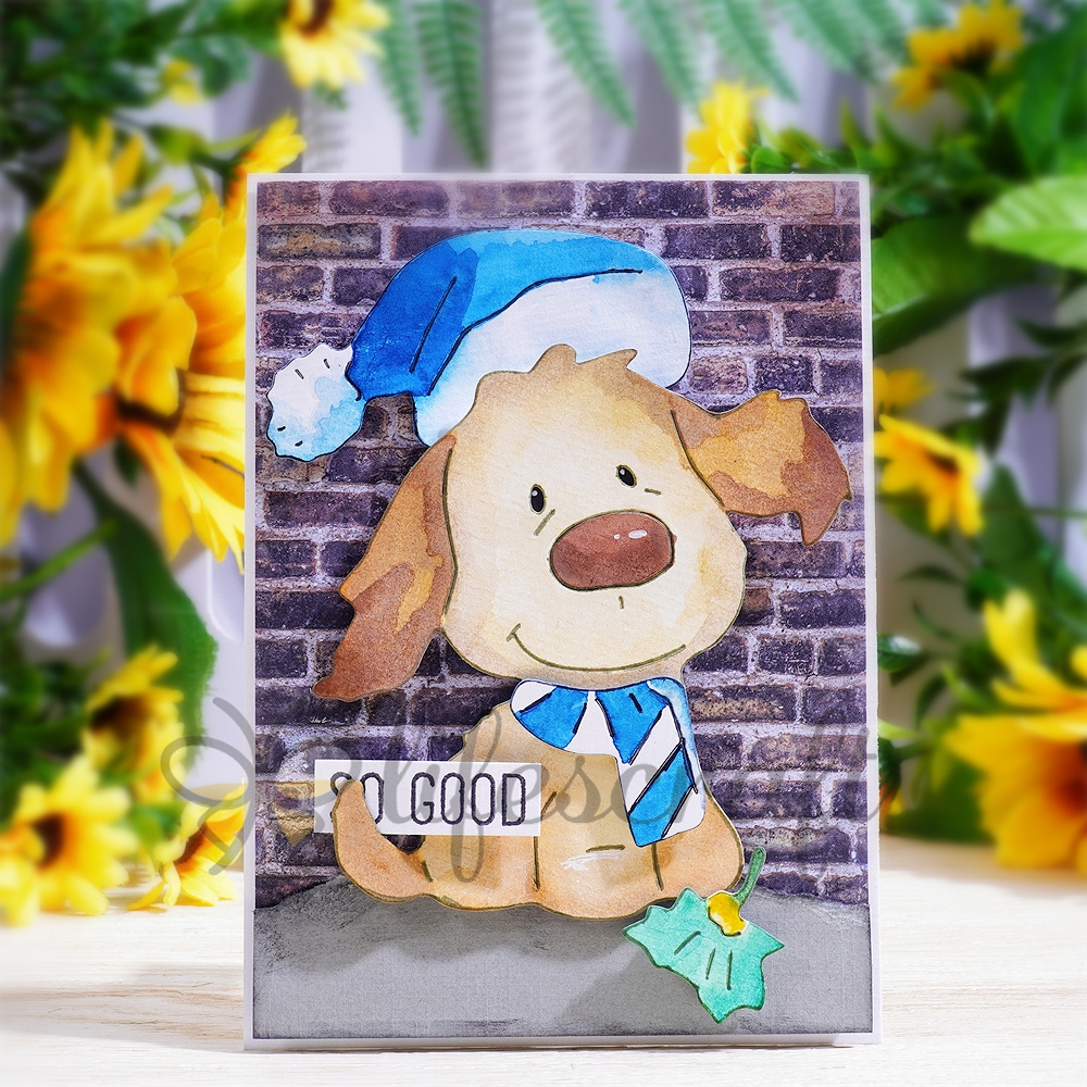Lifescraft Dog with Hat and Scarf Metal Cutting Dies