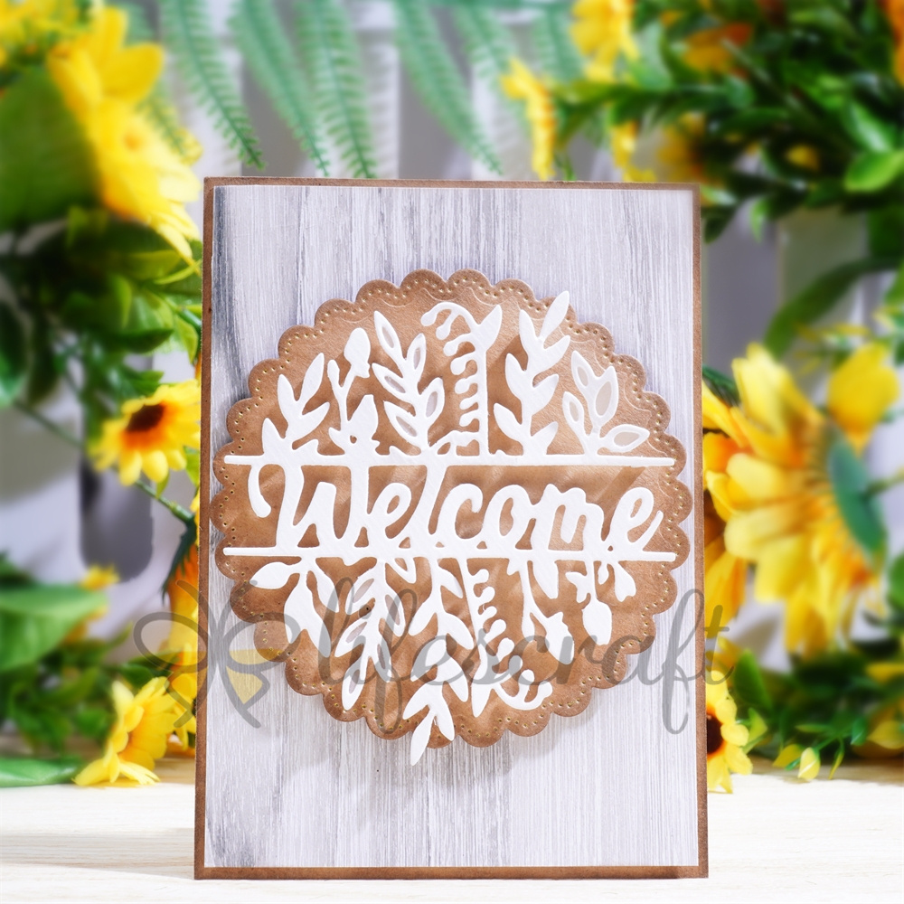 Lifescraft Plants with Welcome Word Metal Cutting Dies