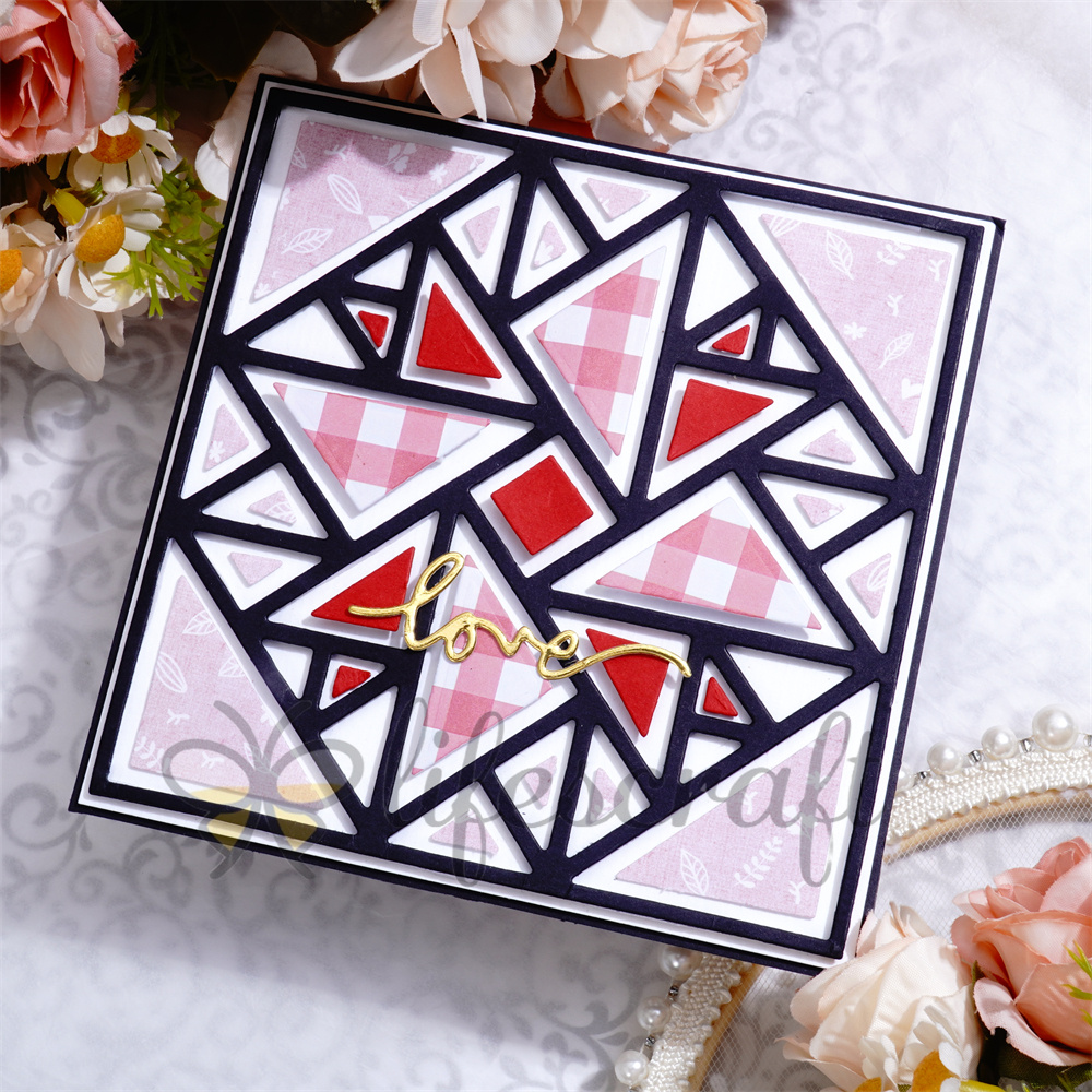 Lifescraft Triangle Windmill Background Board Metal Cutting Dies