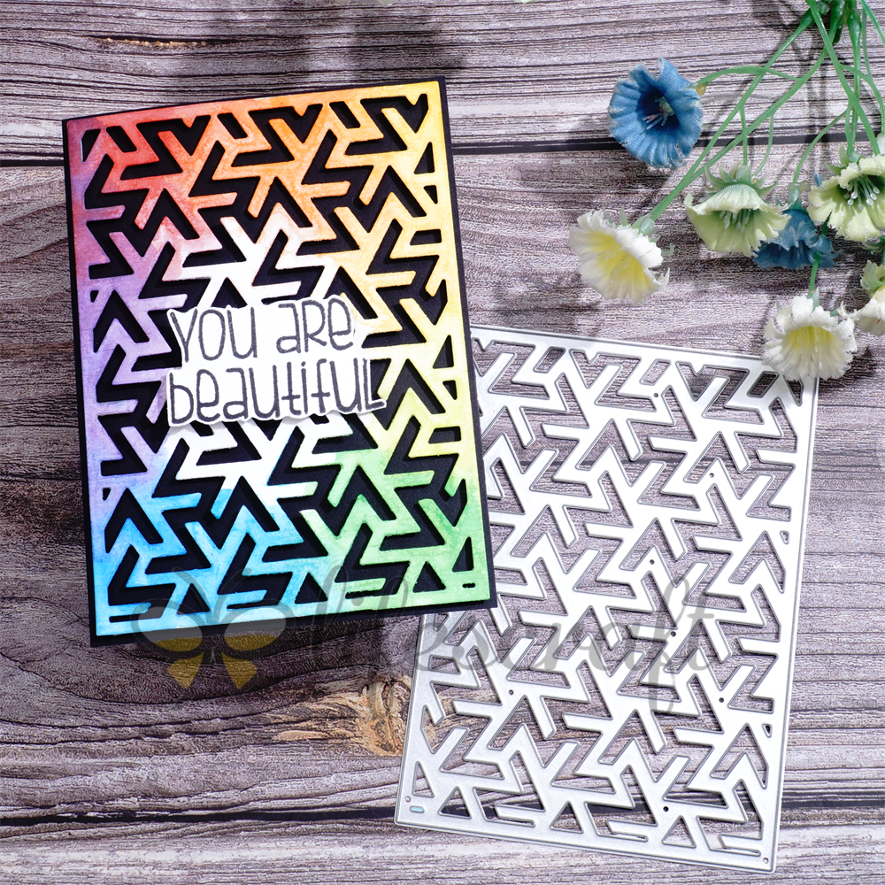 Lifescraft Spiral Pattern Background Board Metal Cutting Dies