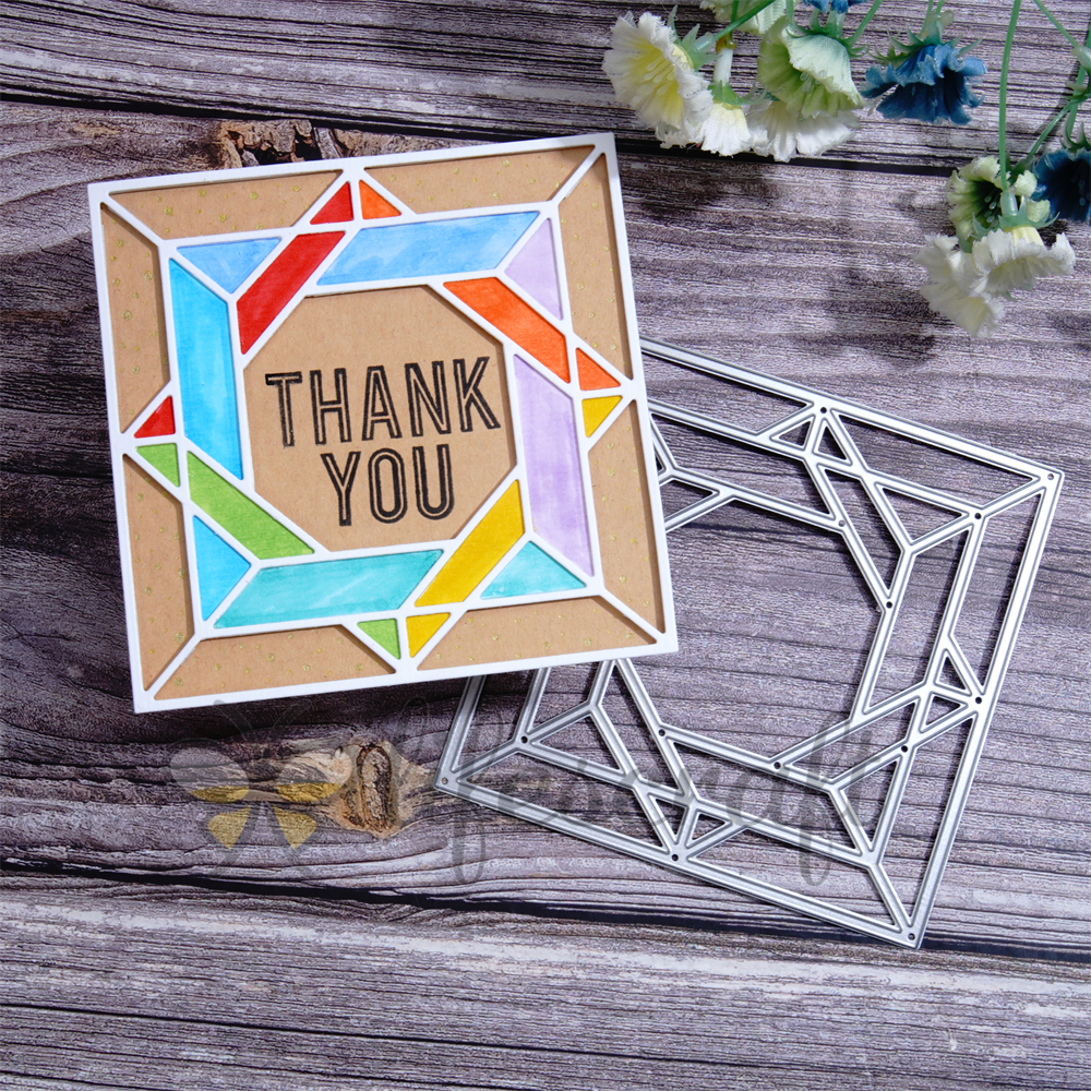 Lifescraft Interlaced Squares Background Metal Cutting Dies