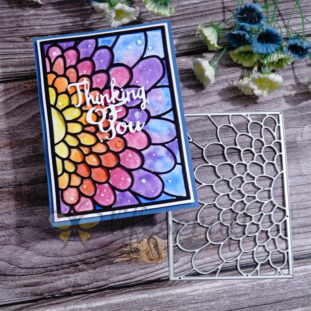 Lifescraft Fish Scale Pattern Background Board Metal Cutting Dies