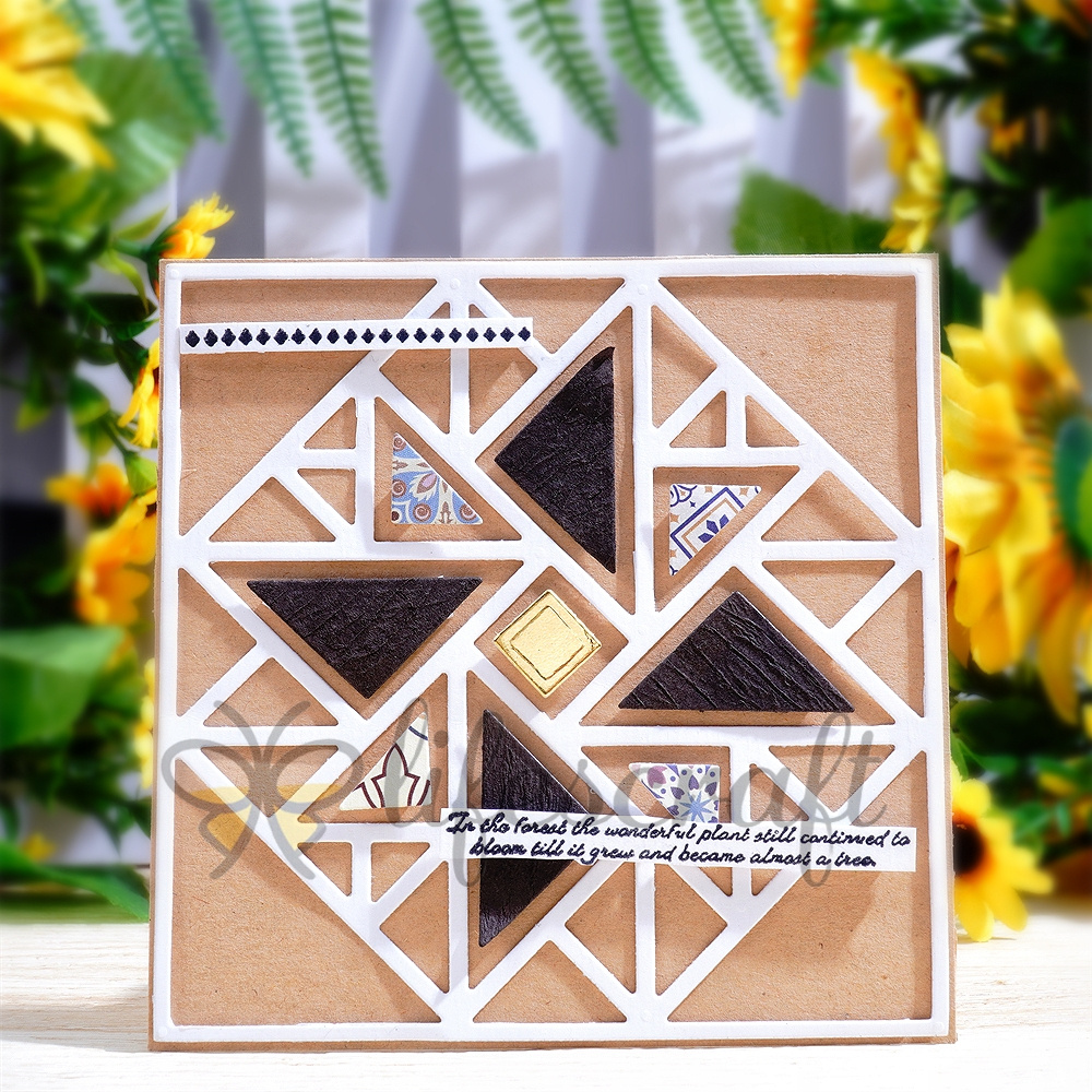 Lifescraft Triangle Windmill Background Board Metal Cutting Dies