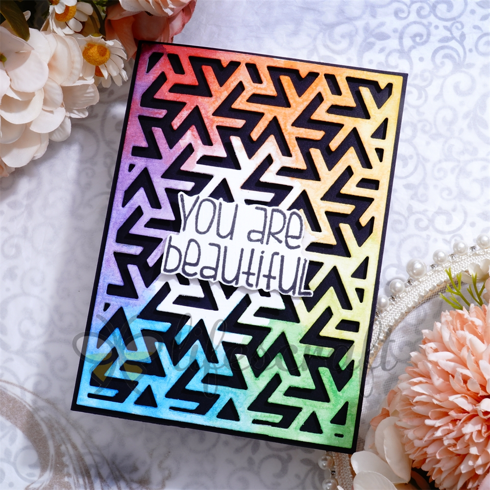 Lifescraft Spiral Pattern Background Board Metal Cutting Dies