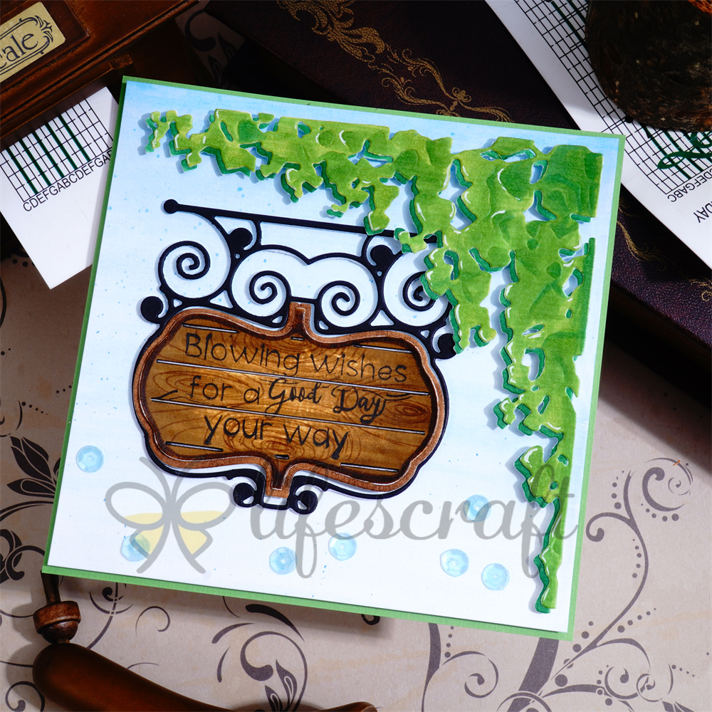 Lifescraft Nameplate in the Leaves Metal Cutting Dies