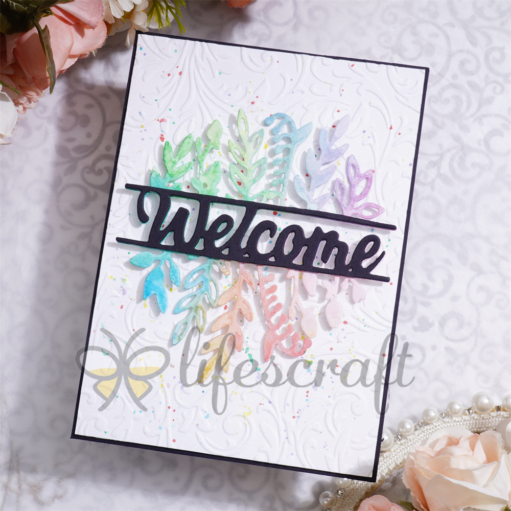 Lifescraft Plants with Welcome Word Metal Cutting Dies