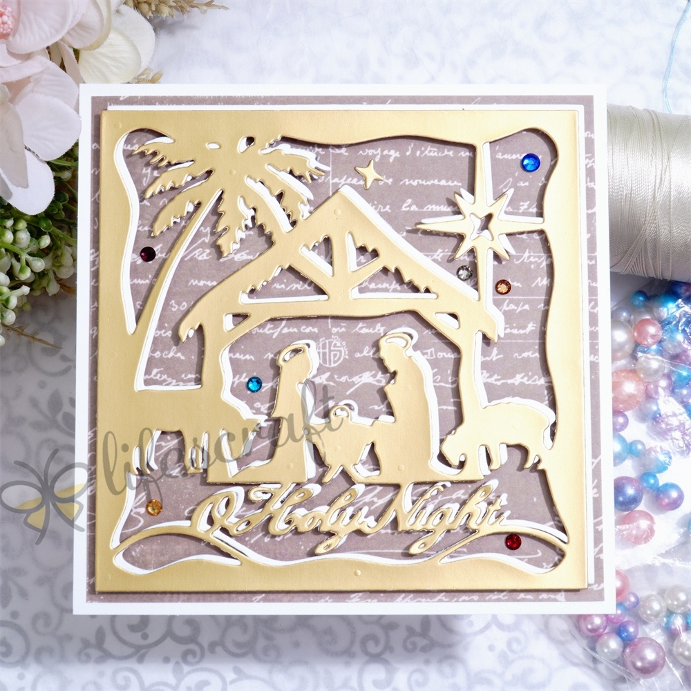 Lifescraft Holy Night Pray Metal Cutting Dies