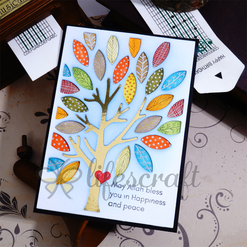 Lifescraft Tree Background Board Metal Cutting Dies