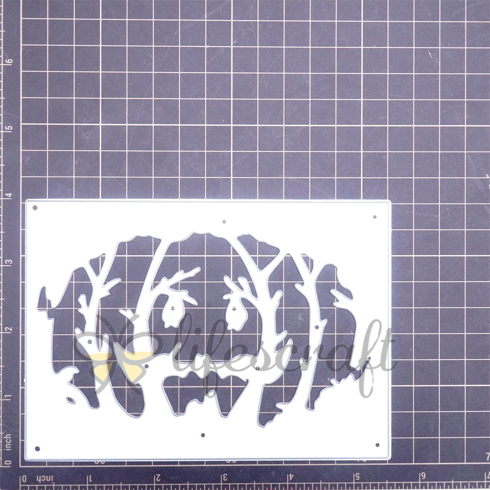 Lifescraft Halloween Pumpkin Pat and Trees Metal Cutting Dies