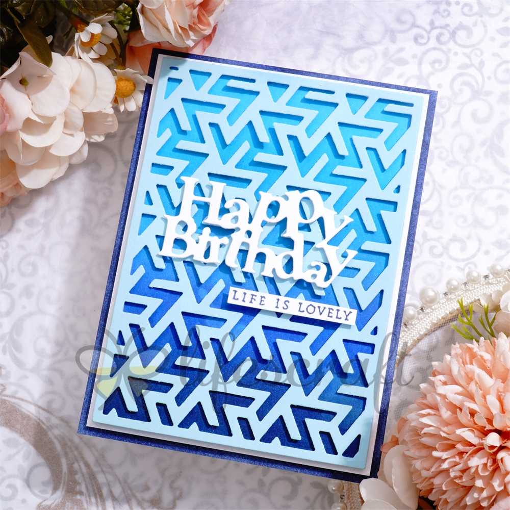 Lifescraft Spiral Pattern Background Board Metal Cutting Dies