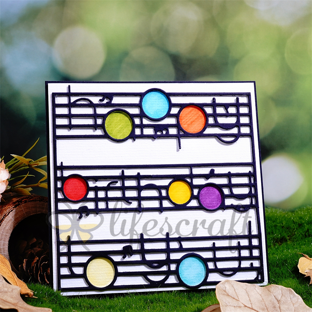 Lifescraft 'Happy Birthday to you' on the Musical Notation Metal Cutting Dies