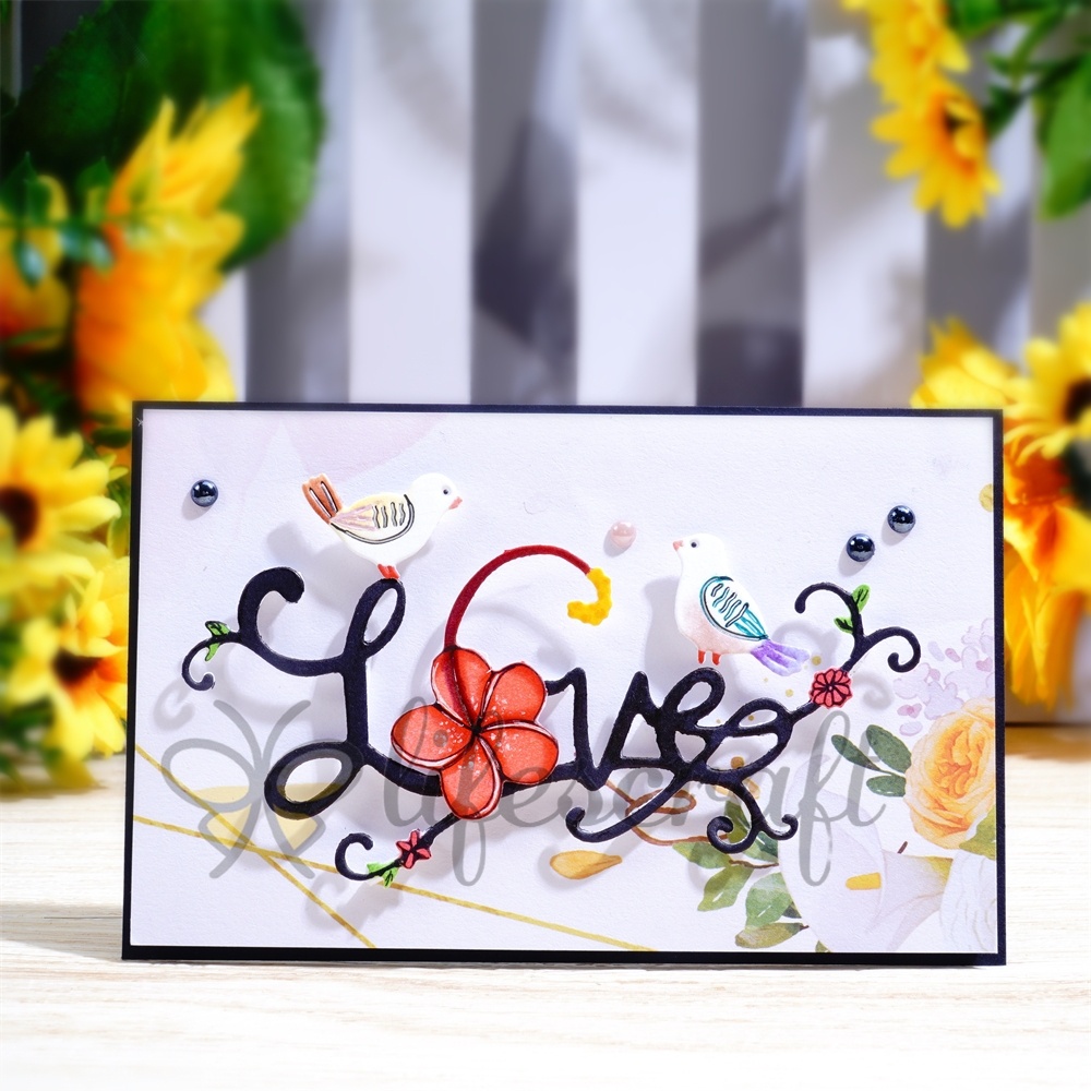 Lifescraft Birds on the Love Tree Metal Cutting Dies