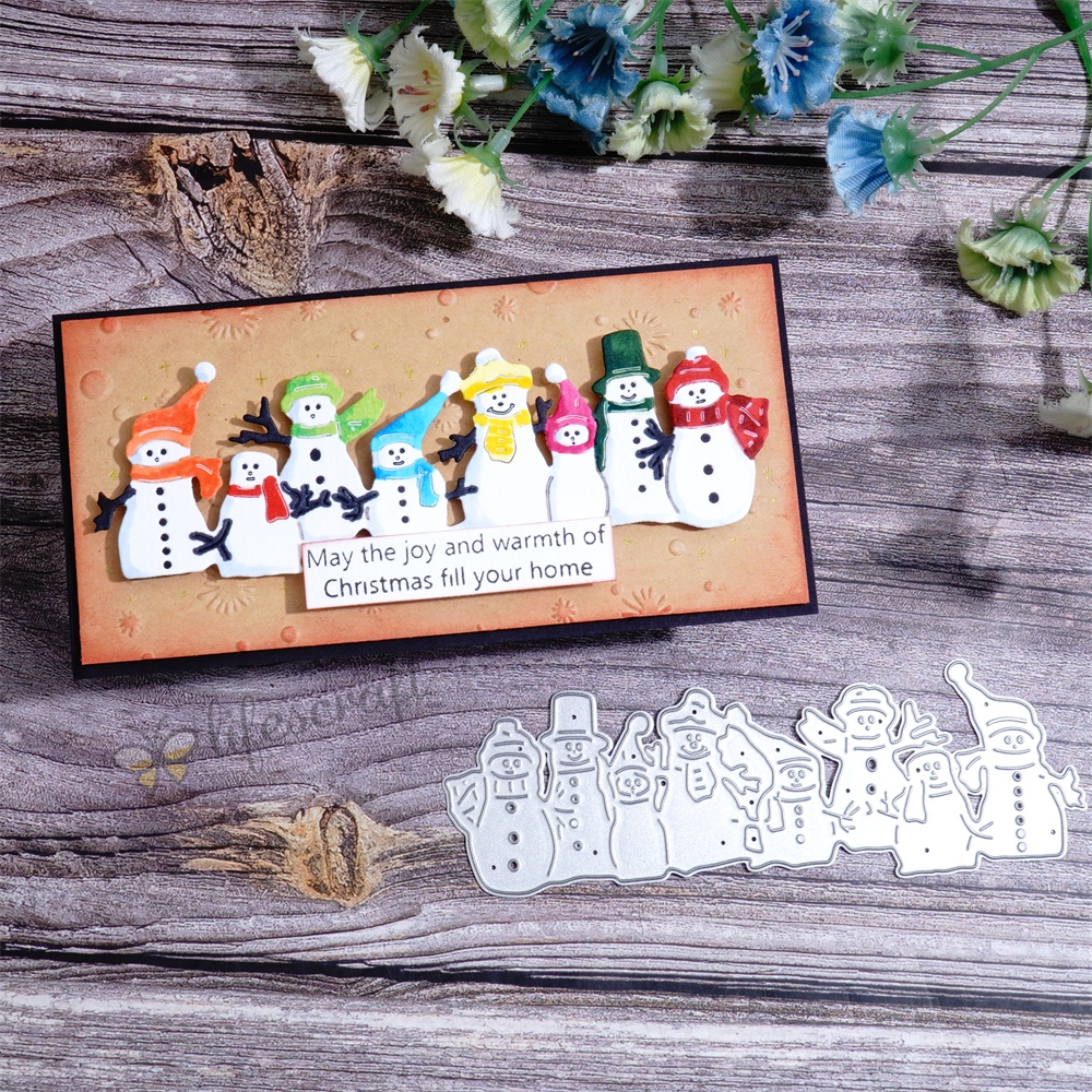 Lifescraft Snowmen Walking in a Winter Wonderland Metal Cutting Dies