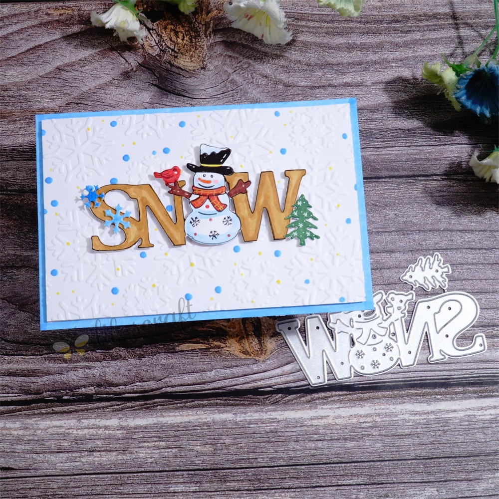 Lifescraft Snowman and Christmas Tree Metal Cutting Dies