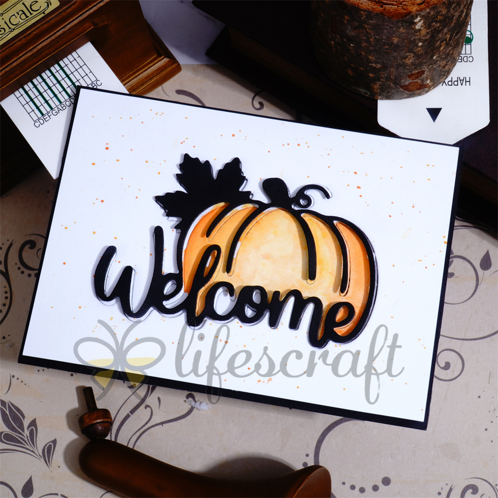 Lifescraft Welcome Pumpkin Metal Cutting Dies