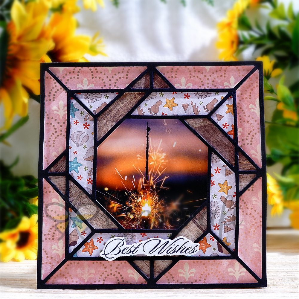 Lifescraft Interlaced Squares Background Metal Cutting Dies